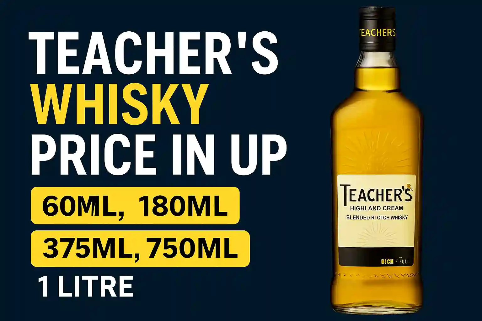 Teachers Whisky Price in UP